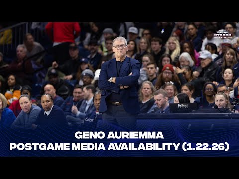 Geno Auriemma Postgame Media Availability - 1.22.26 (Georgetown)