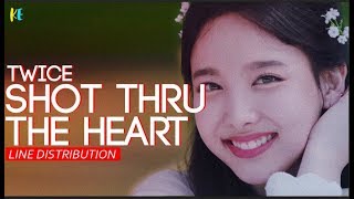 TWICE(트와이스) - Shot Thru The Heart | Line Distribution