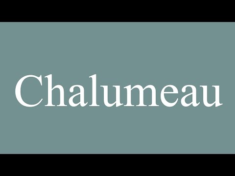 How to Pronounce ''Chalumeau'' Correctly in French