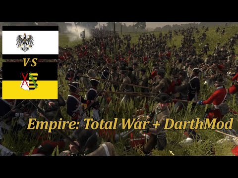[Empire: Total War + DarthMod] [Prussia vs. Saxony] Massive Battle Gameplay