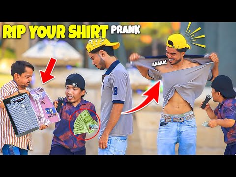 Ripping Shirt Prank - Funny Reactions - | @NewTalentOfficial