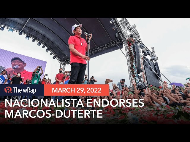 Villars’ Nacionalista Party formally endorses Marcos-Duterte