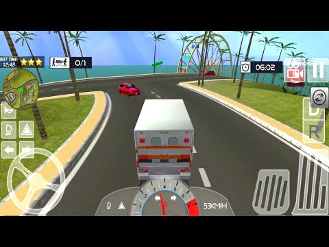 Emergency Ambulance Driving Simulator 2021_ Summer Coast Guard Beach Bay_ Android Gameplay #16