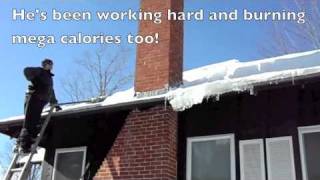 preview picture of video 'Life in NH ~ Roof Raking in Hampstead New Hampshire'