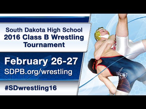 2016 State B Wrestling Session 3 - Mat 6