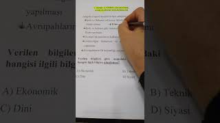 7. Sınıf Sosyal Bilgiler 2. Ünite 3. Kazanım Yeni Nesil Soru