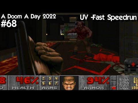 Doom 2 "One Humanity" (John Romero) UV -Fast Speedrun 4:53 100% Kills / 100% Secrets World Record