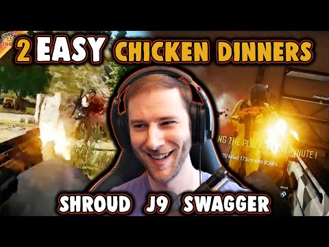 2 Easy Chicken Dinners with Shroud, J9, & Swagger - chocoTaco PUBG Squads Gameplay | choco's Origins