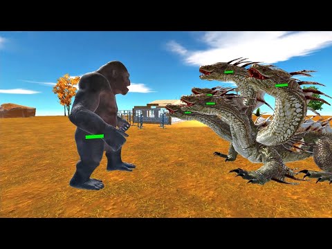 Mutant Primates VS Fantasy Tournament. Animal Revolt Battle Simulator