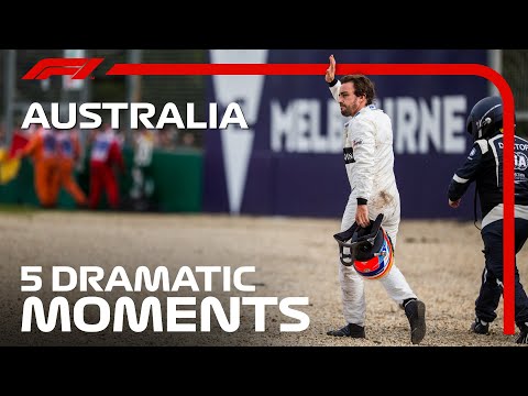 Top 5 Dramatic Moments | Australian Grand Prix