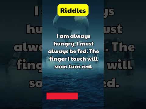 "Unquenchable Hunger"| Riddle| Riddles in English| Shorts
