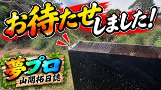 【夢プロ再始動】お待たせしました！久しぶりの山開拓で、まさかのナタが欠けました。