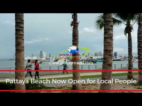 Pattaya Beach Open for local people #pattayalockdown  #pattaya #pattayatour