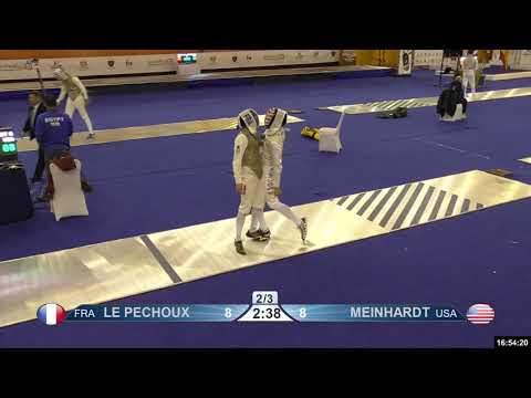 2019 138 T08 01 M F Individual Cairo EGY WC PODIUM LE PECHOUX FRA vs MEINHARDT USA