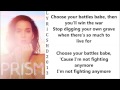 Katy Perry   Choose Your Battles Lyrics
