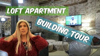 Industrial Loft Apartment Building Tour | VLOGMAS DAY 3