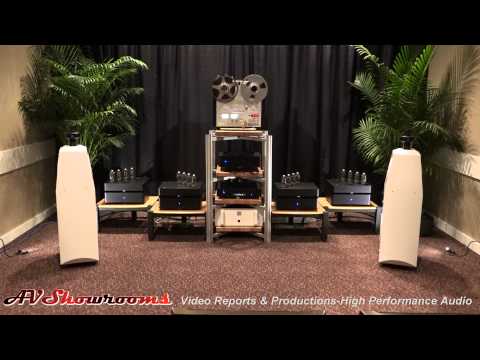 A Synergistic Research system treating the MBL, Jolida Luxor, United Home Audio AXPONA exhibit rooms