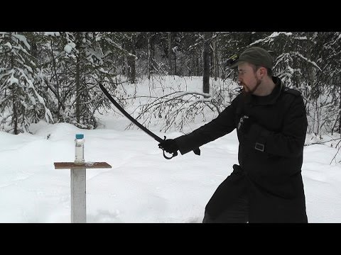 Cutting practice with light cutlass and saber