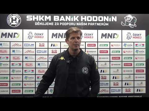 Jan Prčík po utkání SHKM Baník Hodonín vs. Technika Brno 2:1pp (2. liga 2025/26)
