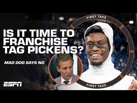 Mad Dog advises the Dallas Cowboys AGAINST giving George Pickens the franchise tag 👀 | First Take