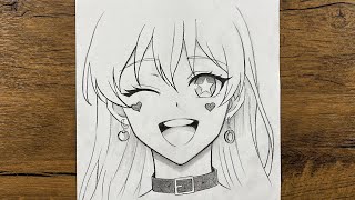 How to Draw a Cute Anime Girl Step by Step | Easy Pencil Drawing Tutorial