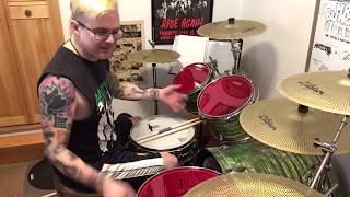 Video thumbnail for Evans red hydraulic drum heads review by Mghc7 - Drum covers