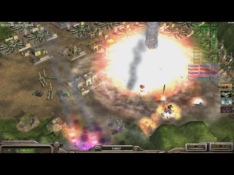 GLA Toxin 1vs7 Infantry - Command & Conquer Generals Zero Hour HARD Gameplay