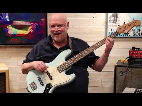 Stinnett Custom Bass Demo "Fast J," Sonic Blue