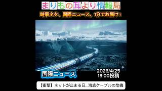 【衝撃】ネットが止まる日…海底ケーブルの危機 #ニュース解説 #一分でわかる #時事ネタ #国際ニュース #海底ケーブル #経済安全保障 #eu