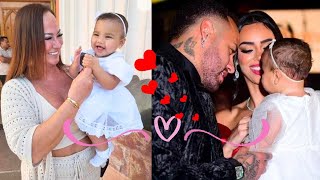 Mãe de Neymar exibe fotos inéditas com a neta, Mavie, após rumor com Biancardi: 'Minha bebê linda'