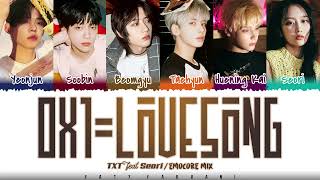 (Emocore Mix) TXT (투모로우바이투게더) - &#39;0x1=LOVESONG&#39; (Ft. Seori) Lyrics [Color Coded_Han_Rom_Eng]
