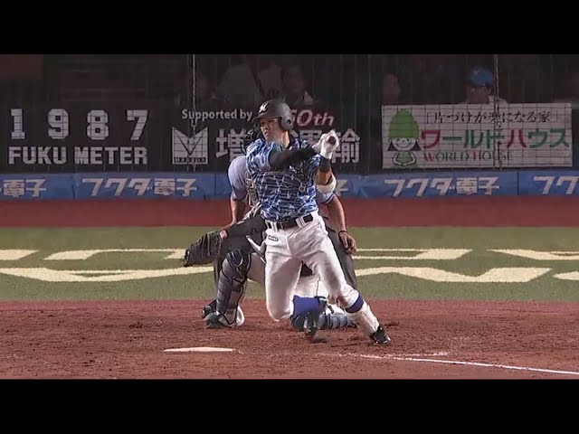 【5回裏】追い込まれたら逆方向へ!! マリーンズ・中村の反撃打!! 2018/7/29 M-L