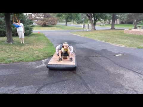 We're Supremely Jealous Of This Kid Whose Dad Built Him A Hovercraft