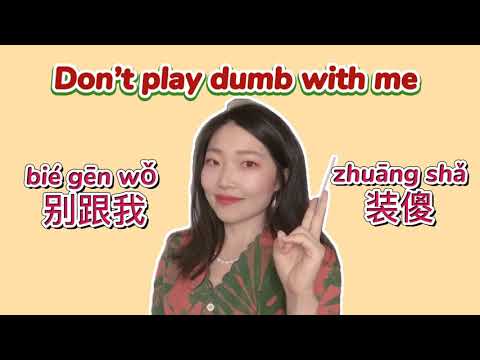 別跟我裝傻！