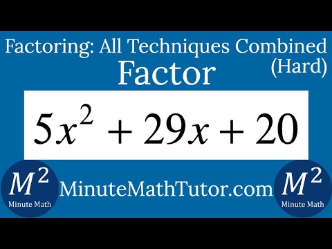 Factor 5x^2+29x+20