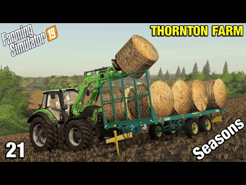 FULL TRAILER OF STRAW Thornton Farm Timelapse - FS19 Ep 21