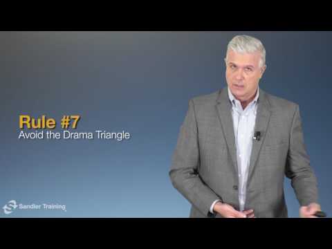 Rule #7: Avoid the Drama Triangle - Sandler Rules for Sales Leaders