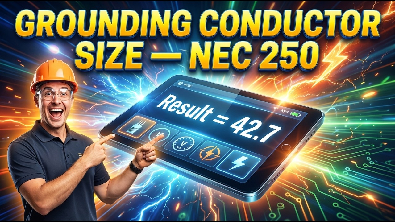 Grounding Conductor Size Calculator — NEC 250