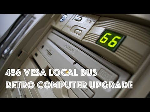 486 Vesa Local Bus retro computer upgrade. 80 MHz Cyrix DX2 to an AMD Am5x86 P75