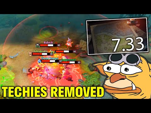 Techies THE NEW FRONTIERS 7.33 MAP TOUR + DEMO (Techies got Deleted from DOTA😢)
