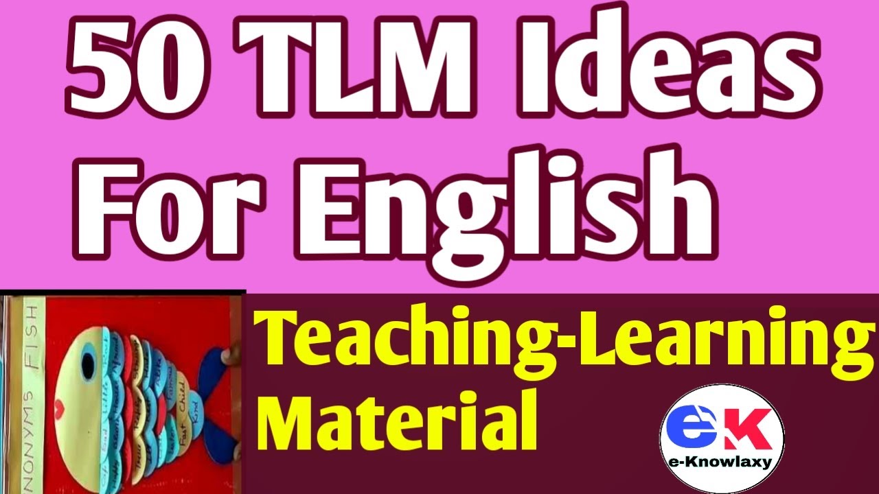 50 TLM Ideas For English Teaching, #Primary, #upperprimary #English,