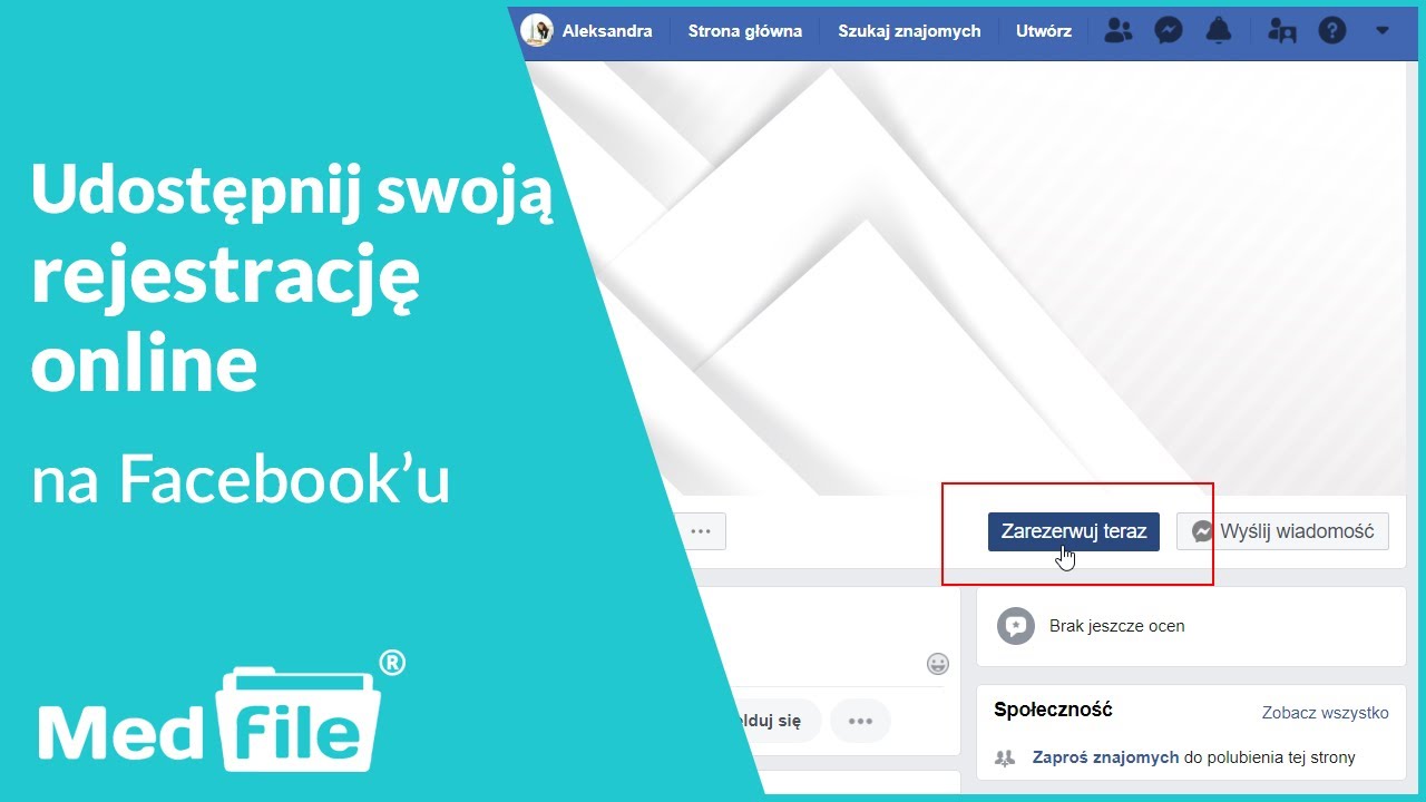 Udostępnij swoją rejestrację online na Facebook'u