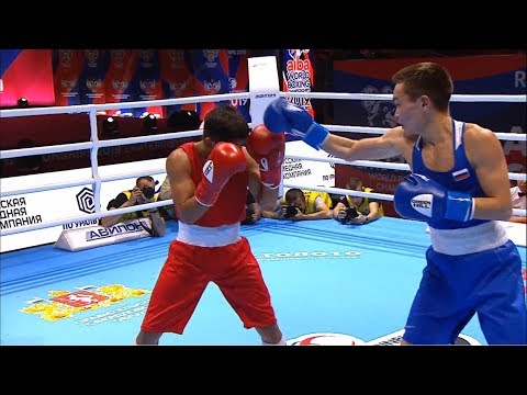 Round of 32 (52kg)  DELGADO LUIS (ECU) vs EGOROV Vasilii (RUS) /AIBA World 2019