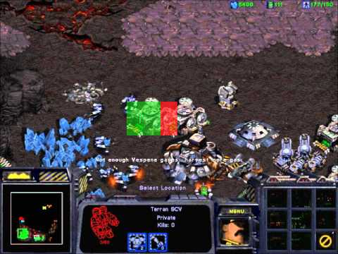 StarCraft Broodwar! -  Terran mission 8 (Part 1 of 2) :TO CHAIN THE BEAST!