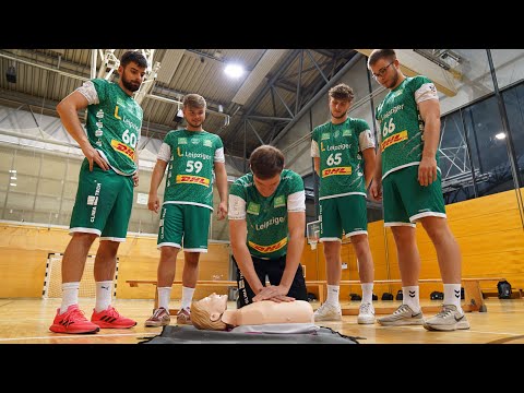 Nachwuchssportler des SC DHfK Leipzig werden zu Lebensrettern