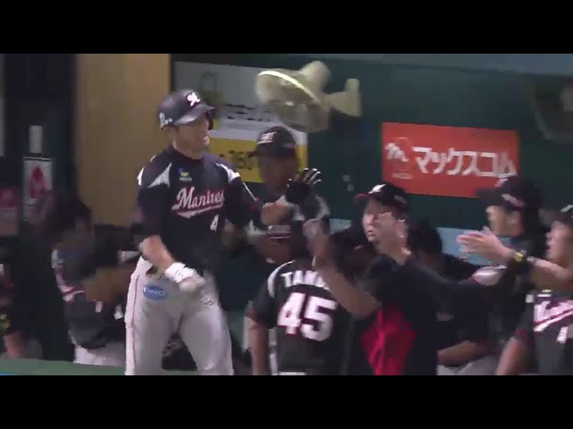 【6回表】マリーンズ・荻野貴が高めの甘いスライダーを捉え3号ソロ!! 2016/8/27 H-M