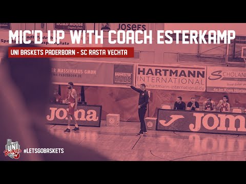 Mic'd Up with Coach Steven Esterkamp: Uni Baskets Paderborn vs. Rasta Vechta