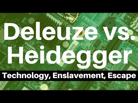 Deleuze vs. Heidegger on Technology, Enslavement, Escape w Johannes Niederhauser #Heidegger #Deleuze
