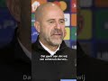 Een mooi onderonsje tussen Peter Bosz en Kai Havertz na PSV - Arsenal! ? #psv