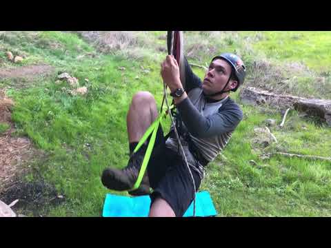 How to prusik up a rope